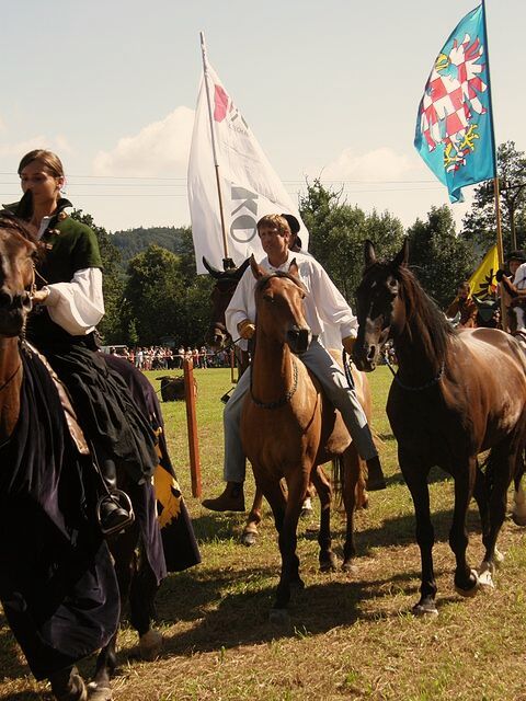 Průvody, stafáže, bitvy